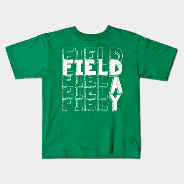 Field Day 2022 For school teachers kids and family green Kids T-Shirt by Souben